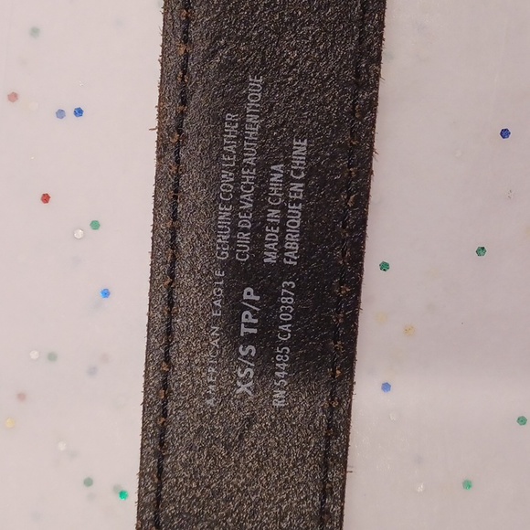 Vintage American Eagle leather double buckle belt - Picture 7 of 7